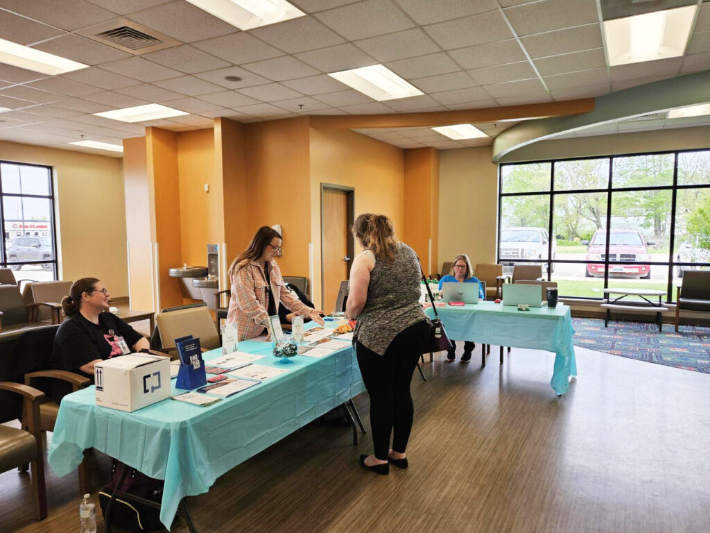 Patients participate in health fair at CHC/SEK