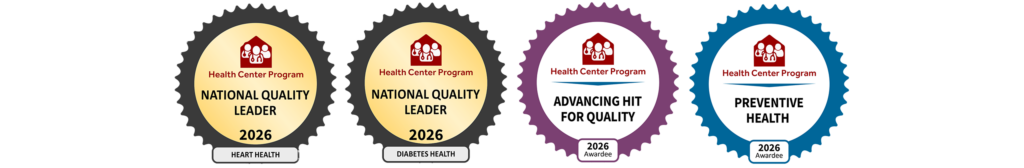 HRSA badges awarded to CHC/SEK in 2026